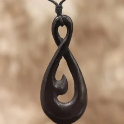 Acht Schmuck Maori Hornschmuck Anhänger Kette