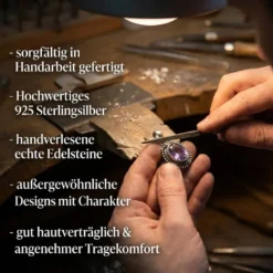 Amethyst Steinschmuck edler 925 Silber Edelstein Anhänger