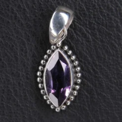Amethyst Steinschmuck edler 925 Silber Edelstein Anhänger