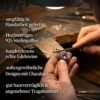 Amethyst Steinschmuck oval Anhänger 925 Silber handgefertigt