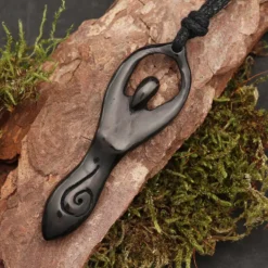Angerone Hornschmuck Anhänger Horn vom Wasserbüffel 5cm