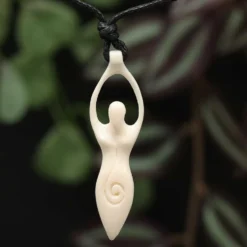 Angerone Knochenschmuck Anhänger Knochen vom Wasserbüffel 5cm