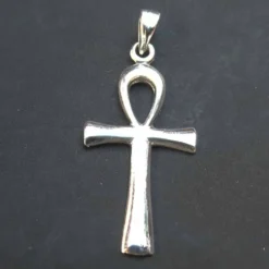 Ankh gewölbt Schmuck Kettenanhänger 925 Silber