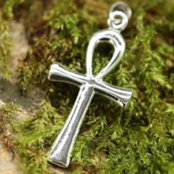 Ankh gewölbt Schmuck Kettenanhänger 925 Silber