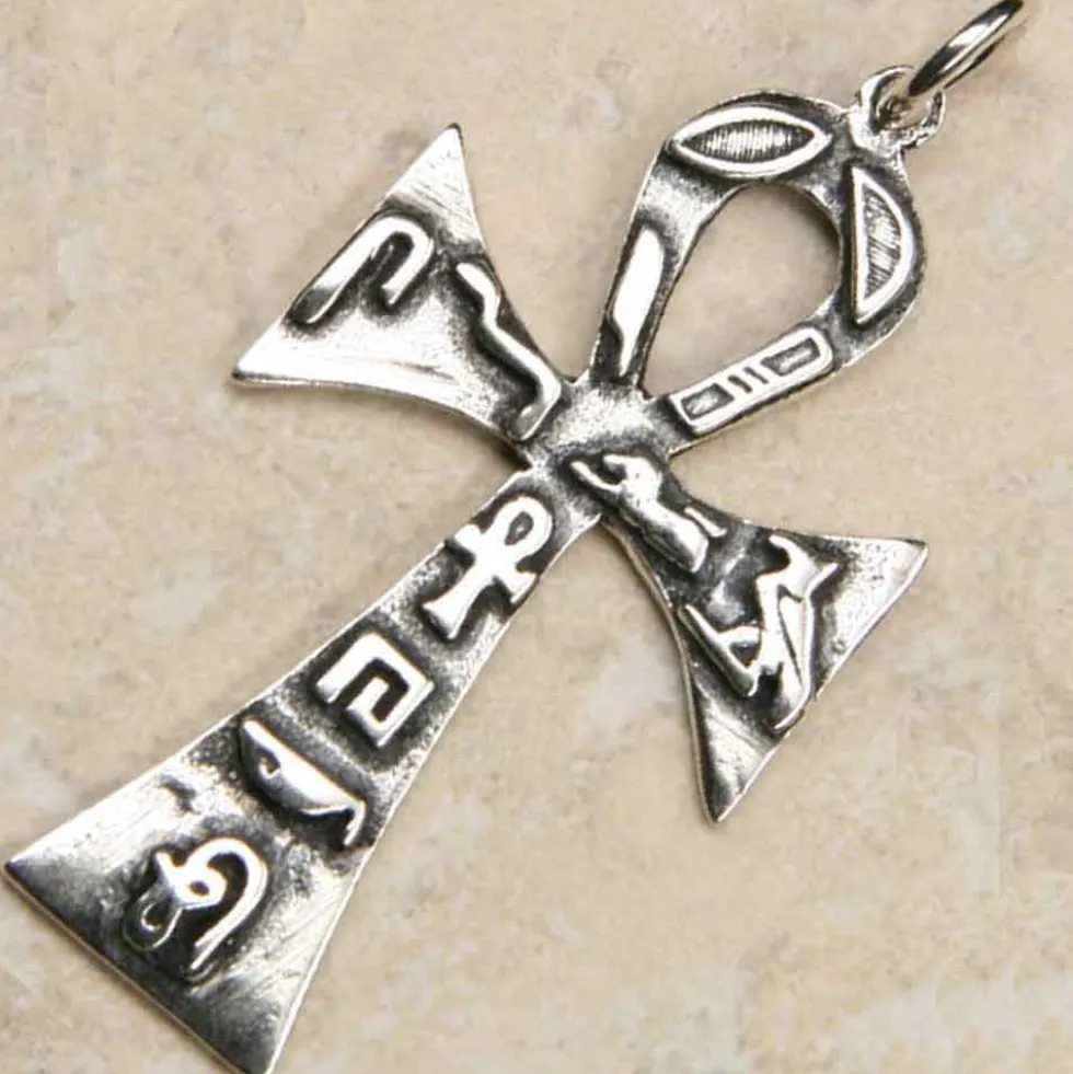 Ankh Hieroglyphen Schmuck Anhänger aus Silber 925