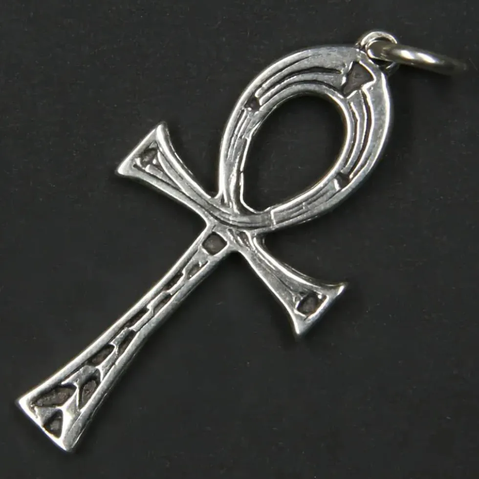Ankh Schmuck Anhänger 925 Silber schlichter Kettenanhänger
