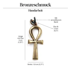 Ankh Schmuck Bronze Anhänger