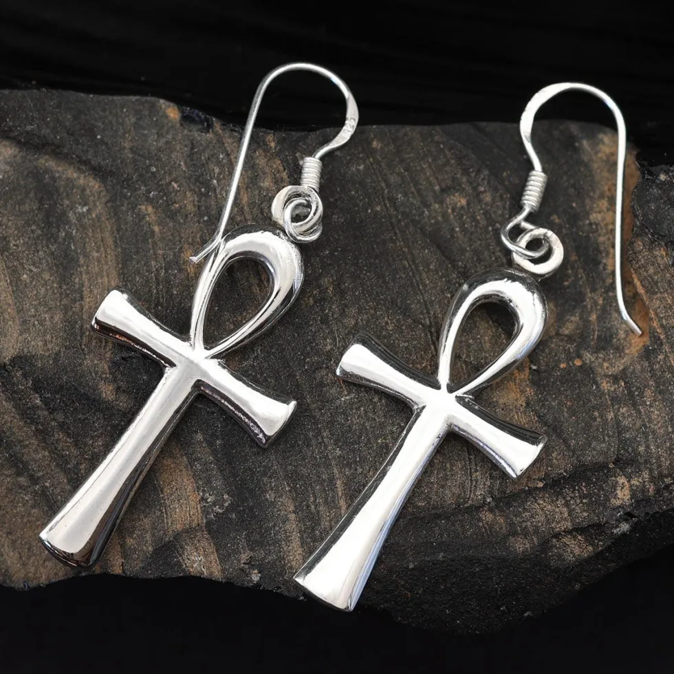 Ankh 925 Silber Silber Ohrringe Ägypten Parrpreis