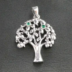 Apfel Baum Schmuck Kette Anhänger Silber 925