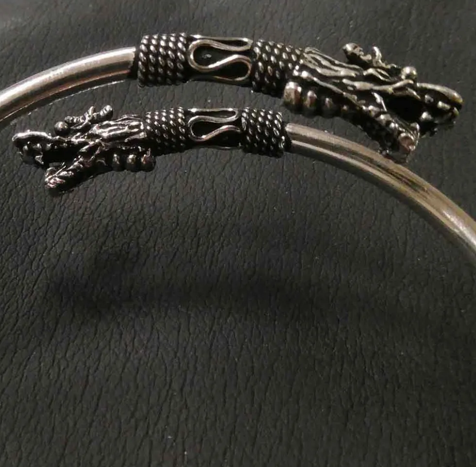 Armreif Drachen 925 Silber Armschmuck