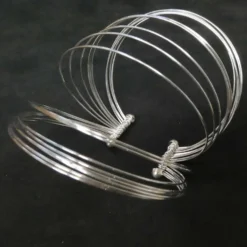 Armreif Elegant gefasste Silberdrähte Armschmuck 925er Silber