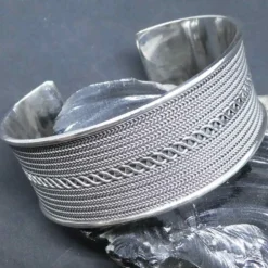 Armreif feines Knotenmuster 925 Silber Armschmuck