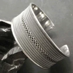 Armreif feines Knotenmuster 925 Silber Armschmuck