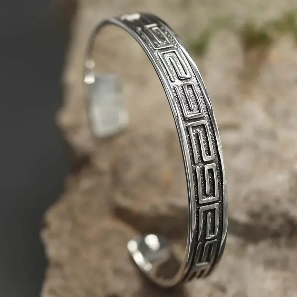 Armreif modern Design Armschmuck Herren Damen 925 Silber