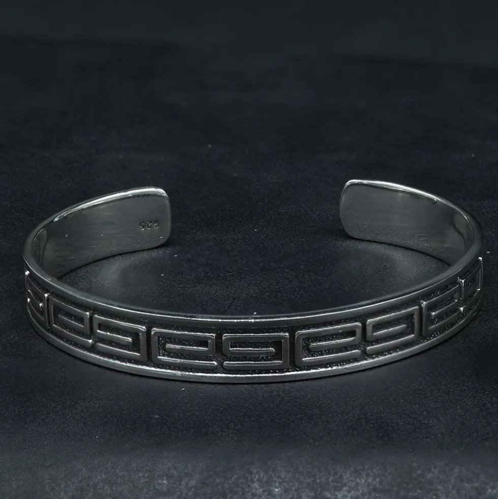 Armreif modern Design Armschmuck Herren Damen 925 Silber
