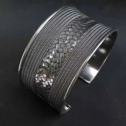 Armschmuck Edel Breit 34mm 925er Silber Armspange