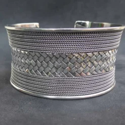 Armschmuck Edel Breit 34mm 925er Silber Armspange