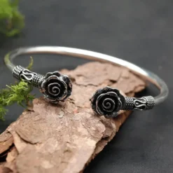 Armschmuck Rosen 925 Silber Armreif Damen Armspange