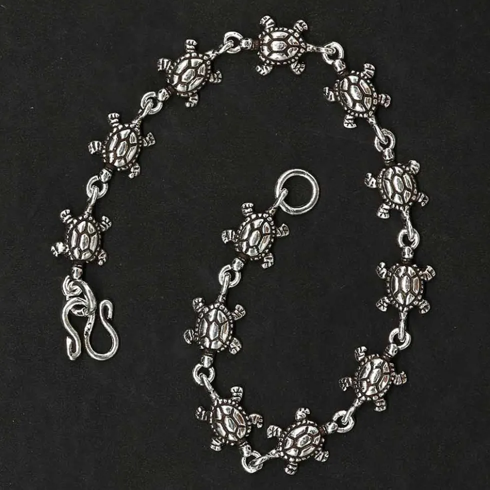 Armschmuck Schildkröten 925er Silber 19cm lang