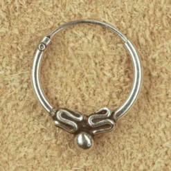 Bali Creole Ø 12mm 1,5mm Silber Ohrschmuck 925 Silber