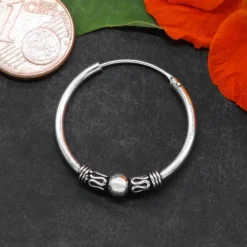 Bali Creole Silberschmuck 25 mm 1,5mm 925 Silber