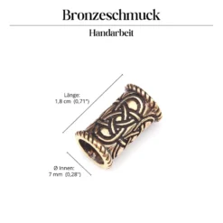 Bartperle Celtic Bronze Wikingerschmuck