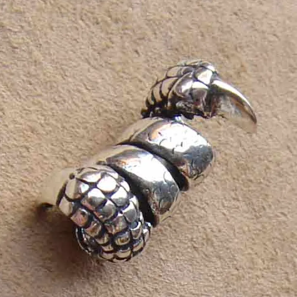 Bartperle 925 Silber Klaue Bartschmuck