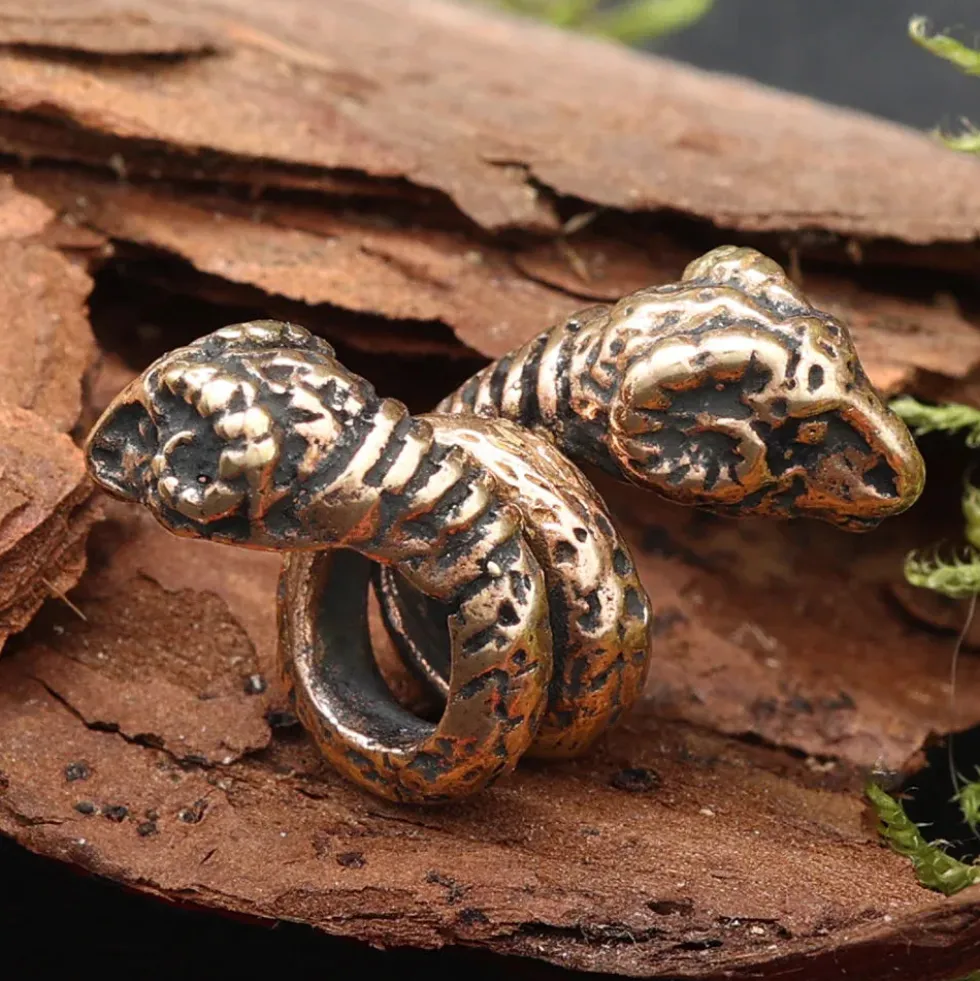 Bartperle Widder Bronze Bartschmuck Haarschmuck
