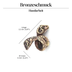 Bartperle Widder Bronze Bartschmuck Haarschmuck