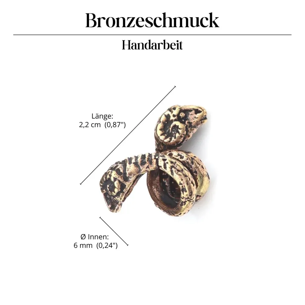 Bartperle Widder Bronze Bartschmuck Haarschmuck