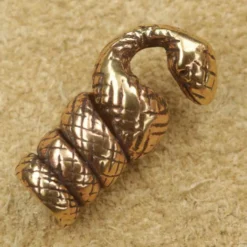 Bartschmuck Schlange Bronze Wikingerschmuck