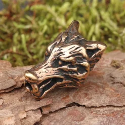 Bartschmuck Wolf Bronze Bartperle Haarschmuck