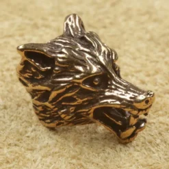 Bartschmuck Wolf Bronze Bartperle Haarschmuck