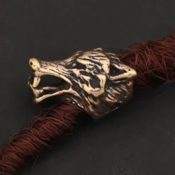 Bartschmuck Wolf Bronze Bartperle Haarschmuck