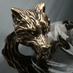Bartschmuck Wolf Bronze Bartperle Haarschmuck