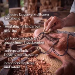 Blätter Holzschmuck weißes Holz Kettenanhänger