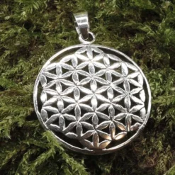 Blume des Lebens Anhänger Esoterik Silber Schmuck 925