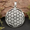 Blume des Lebens Kettenanhänger 925 Silber Anhänger