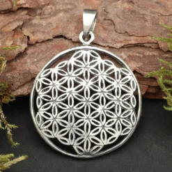 Blume des Lebens Kettenanhänger 925 Silber Anhänger