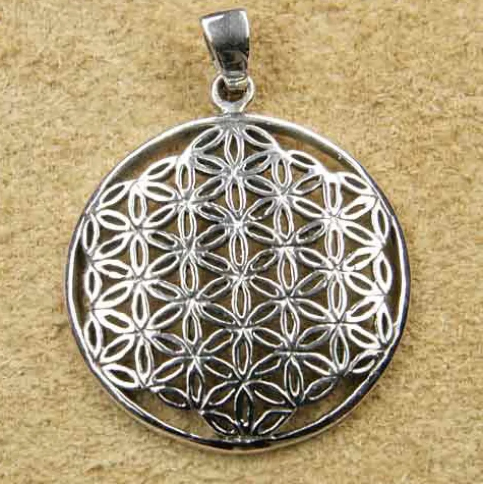 Blume des Lebens Kettenanhänger 925 Silber Anhänger