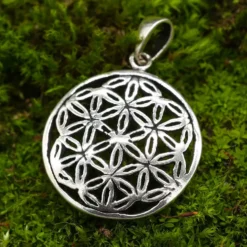 Blume des Lebens Schmuck Anhänger für Kette 925 Silber