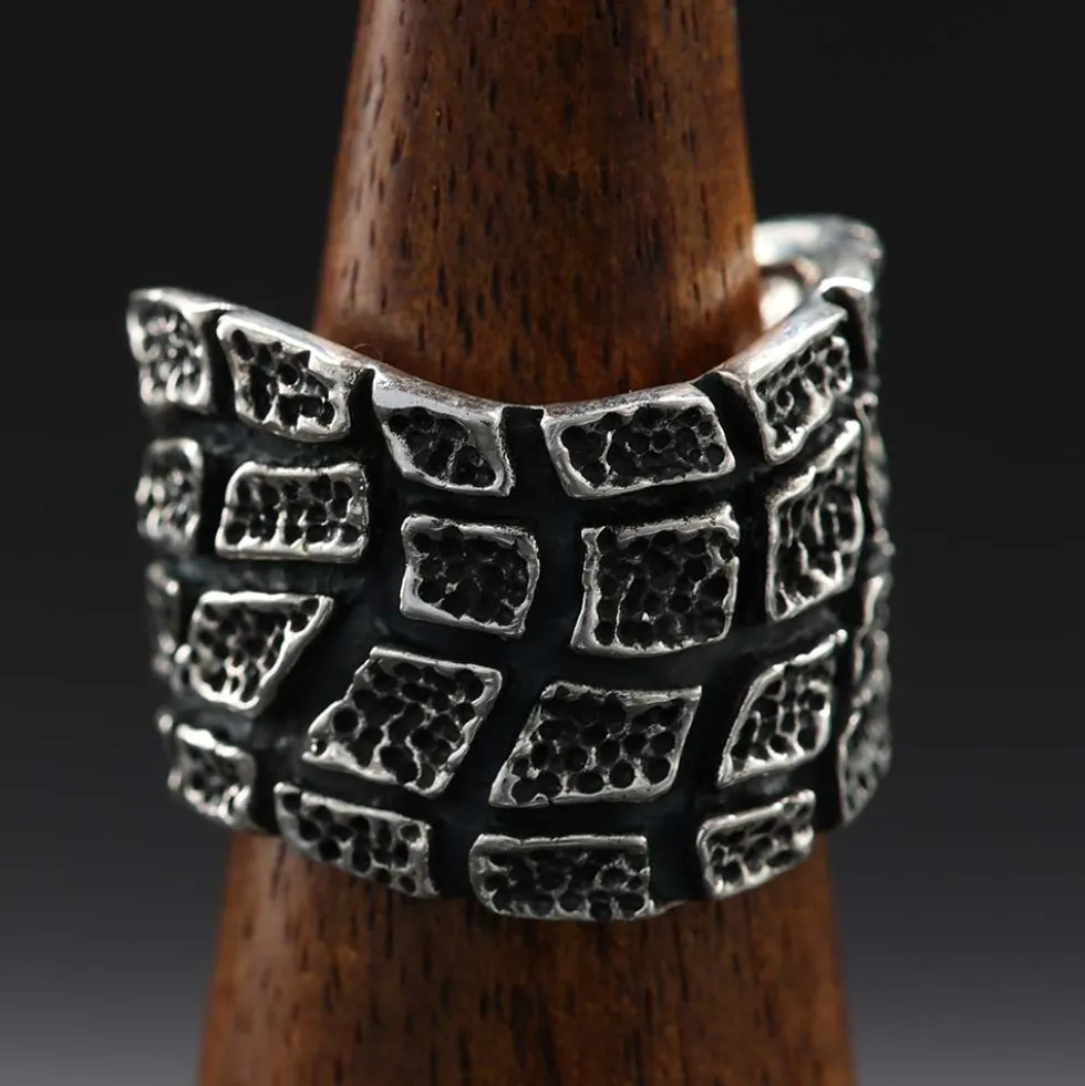 Breiter Ring Schmuck edel aus 925 Silber