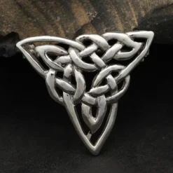 Brosche Keltenknoten Dreieck Silberschmuck 925 Silber