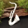 Brosche Saxophon 925 Sterlingsilber Schmuck