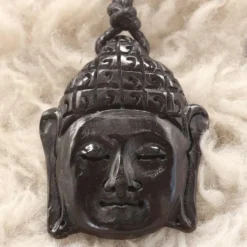 Buddha Halskette 3 cm lang Kopf Hornschmuck Anhänger Kette