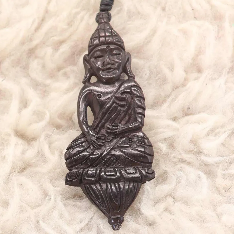 Buddha Hornschmuck Anhänger Kette