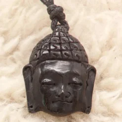 Buddha Kette 3cm Schmuck aus Horn Kettenanhänger