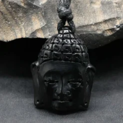 Buddha Kette 3cm Schmuck aus Horn Kettenanhänger