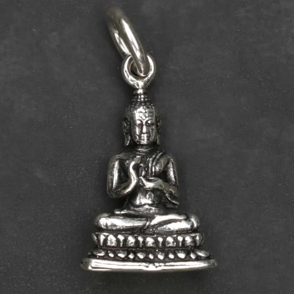 Buddha Kettenanhänger Schmuck 925 Silber Anhänger