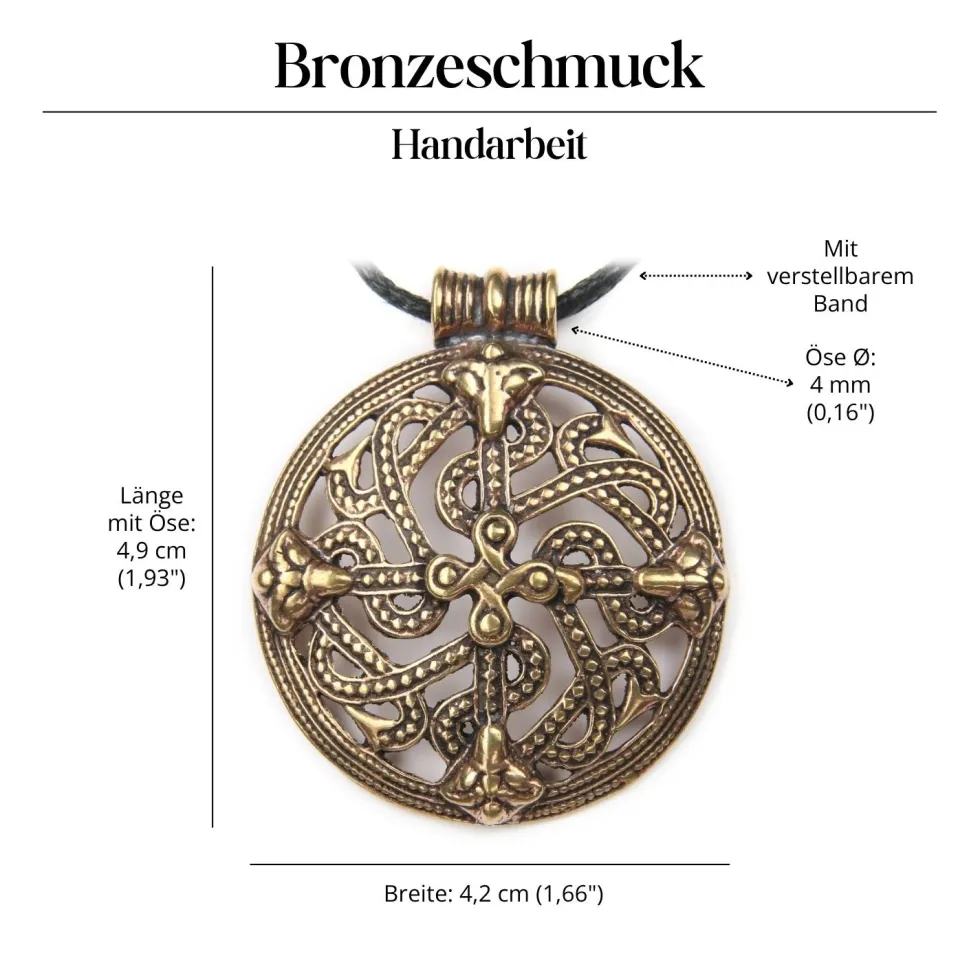 Celtic Beast Bronze Anhänger Schmuck